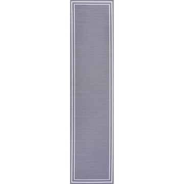 Sloane Classic 2-stripe Border Washable Area Rug